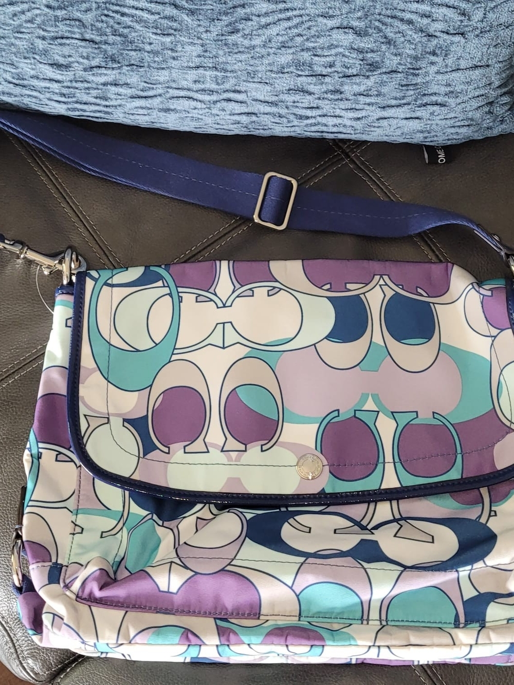 New Coach bag. NWOT. Cross body, adjustable strap. Approximately 12x15 Inches